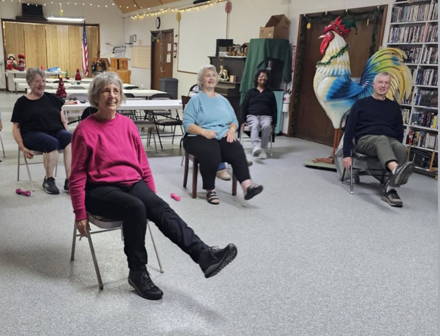 Chair exercise class