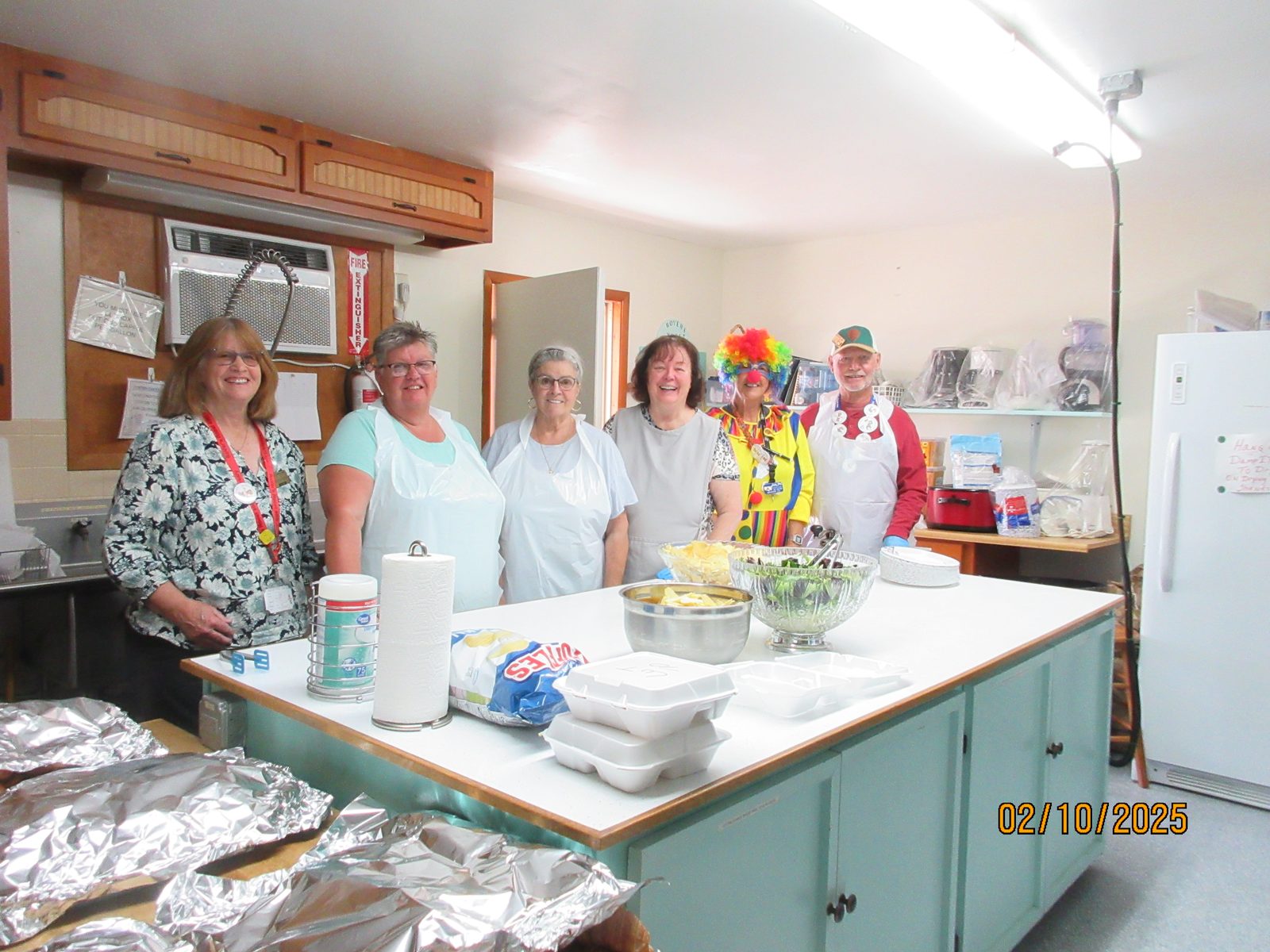 Kitchen volunteers