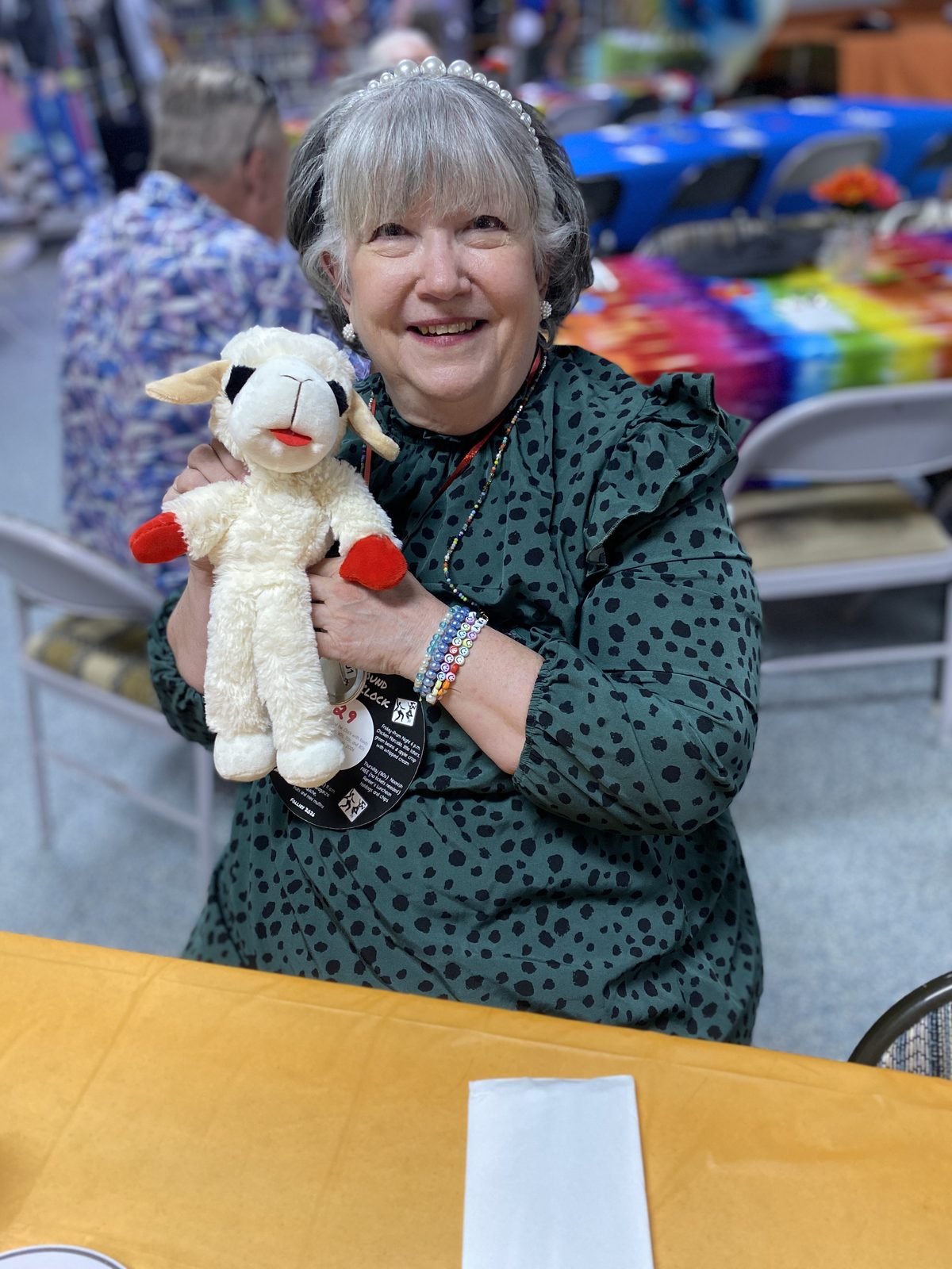 Sue Hicks and lamb chops