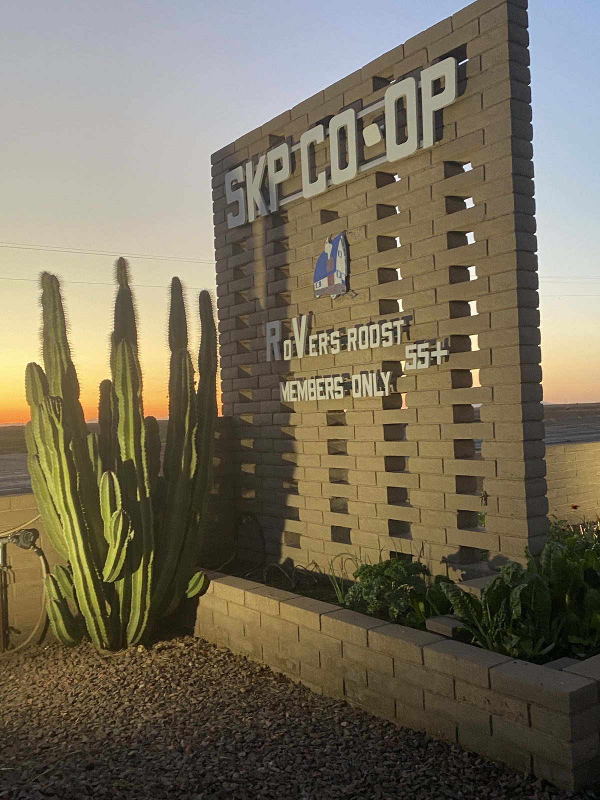 The SKP entrance sign at RoVer's Roost.