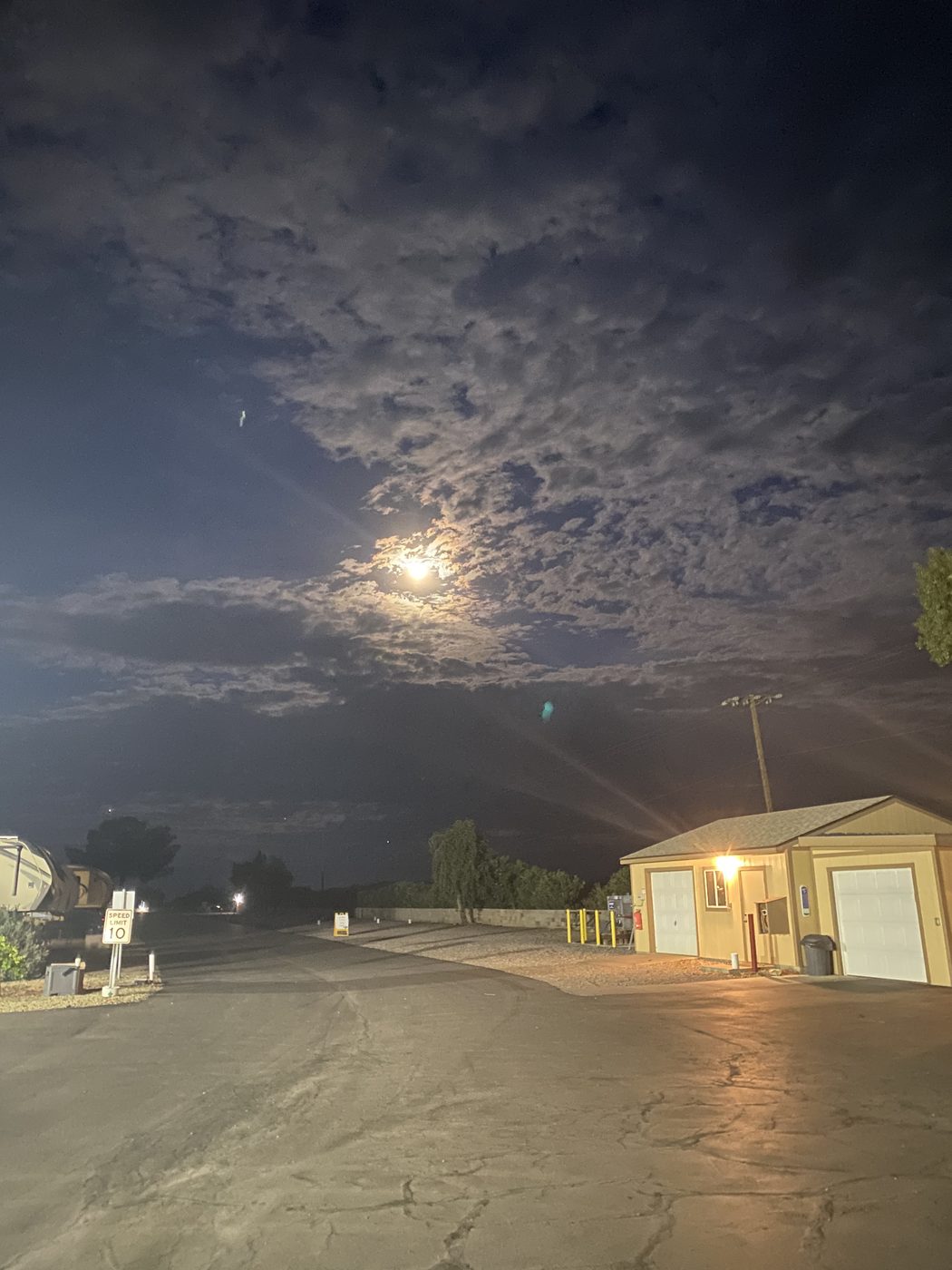 A clear night at the park