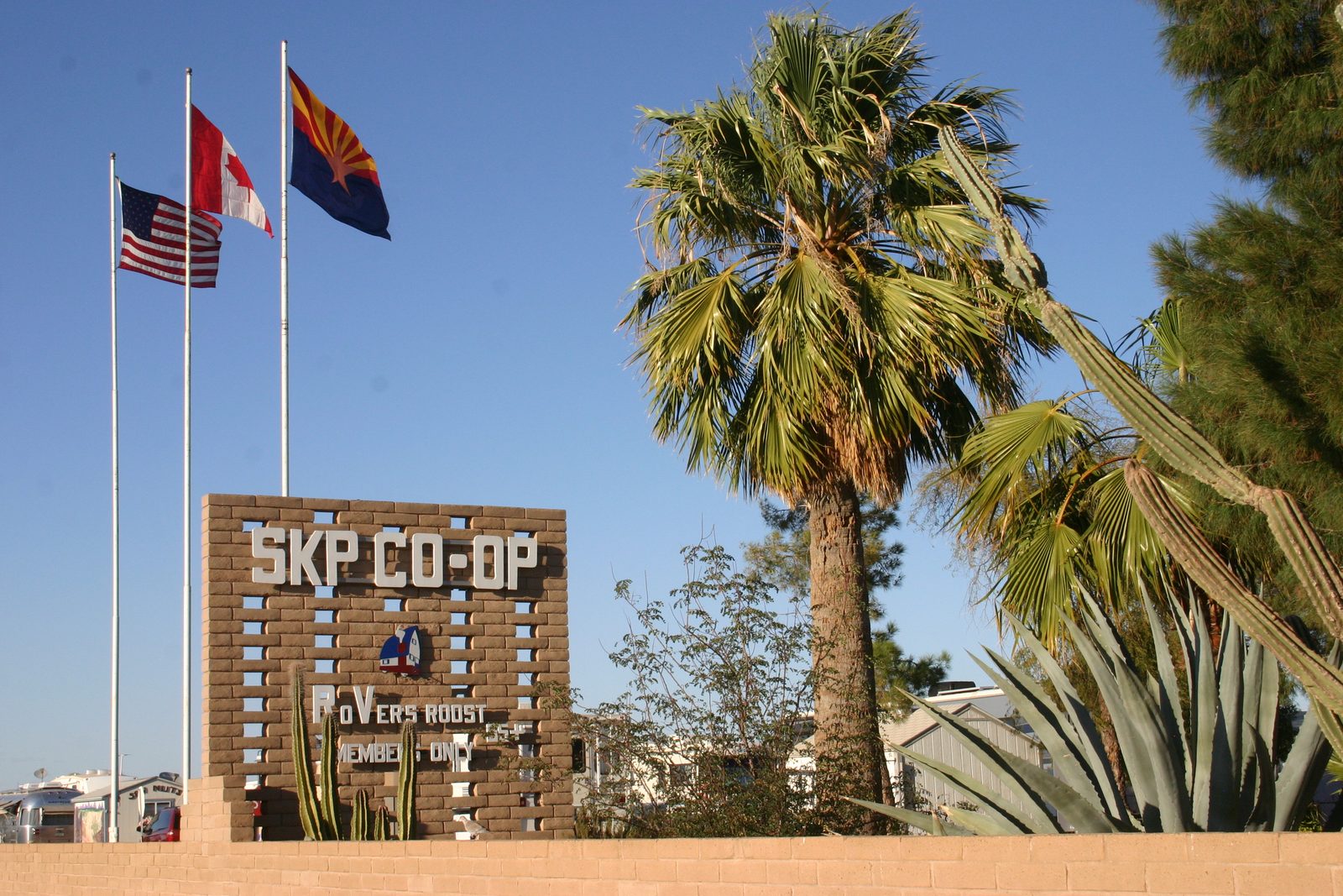 The sign from the highway
